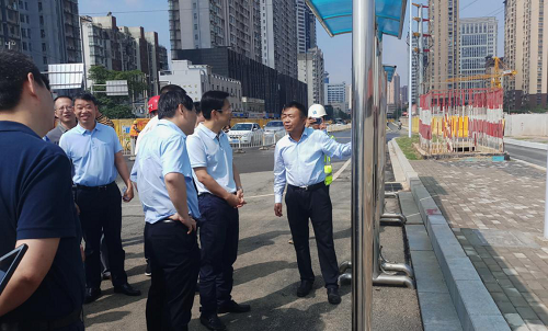 宋鈾副市長一行視察青山北路綜合管廊項目